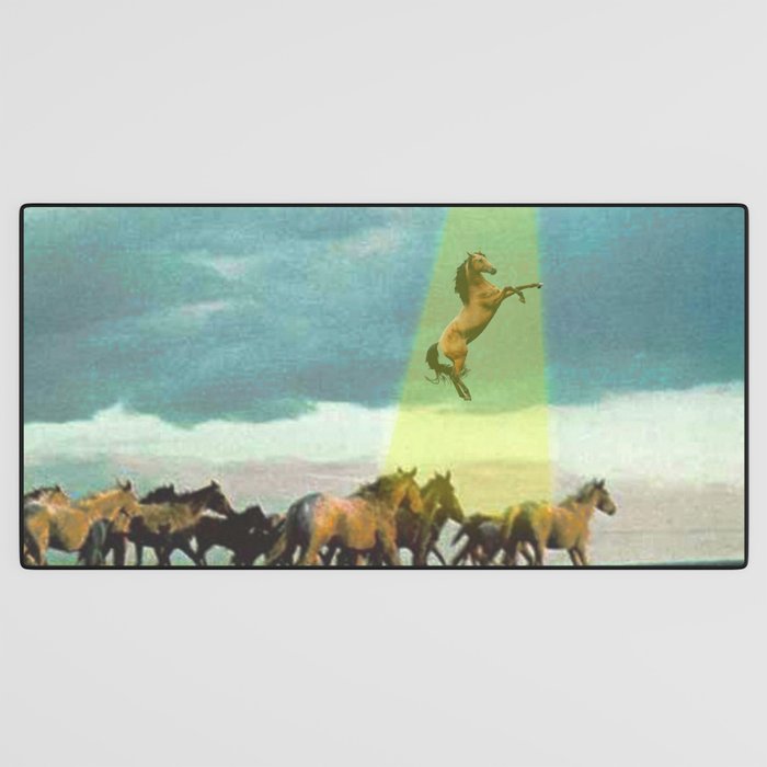 They too love horses (UFO) Desk Mat Gallery Image 3