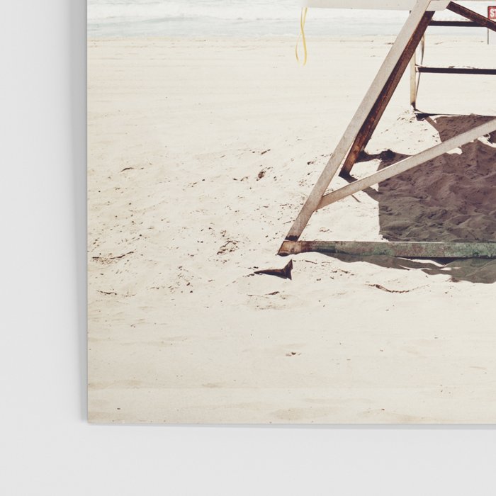 Lifeguard Stand, Beach Photography, San Diego California, Blue Aqua Seashore Ocean Summer Art Poster Gallery Image 3