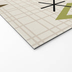 Mid Century Modern Diamonds nature Earth Tones Welcome Mat Gallery Image 2