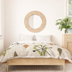 Mid Century Modern Diamonds nature Earth Tones Duvet Cover Gallery Image 3