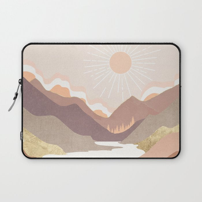 Salmon Vista Laptop Sleeve Gallery Image 1