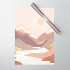 Salmon Vista Wrapping Paper Gallery Image 1
