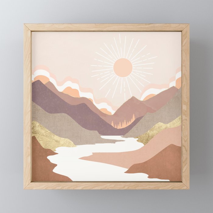 Salmon Vista Mini Art Print Gallery Image 1