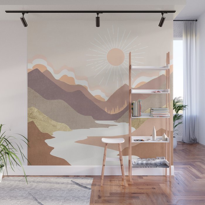 Salmon Vista Wall Mural Gallery Image 1