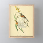 Bird Divinations: Black-throated Bunting (about: almanacofbirds.org) Mini Art Print Gallery Image 1