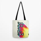Too Rad To Be Sad - neon rainbow Tote Bag Gallery Image 2