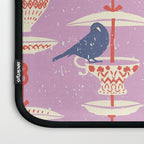 Garden Bird feeding happy pink Laptop Sleeve Gallery Image 3