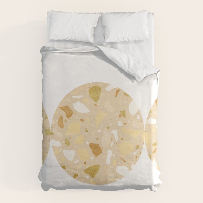 Terrazzo circle shapes Duvet Cover Gallery Image 1