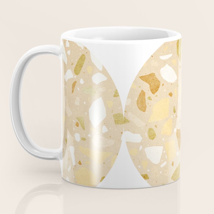 Terrazzo circle shapes Coffee Mug Gallery Image 3
