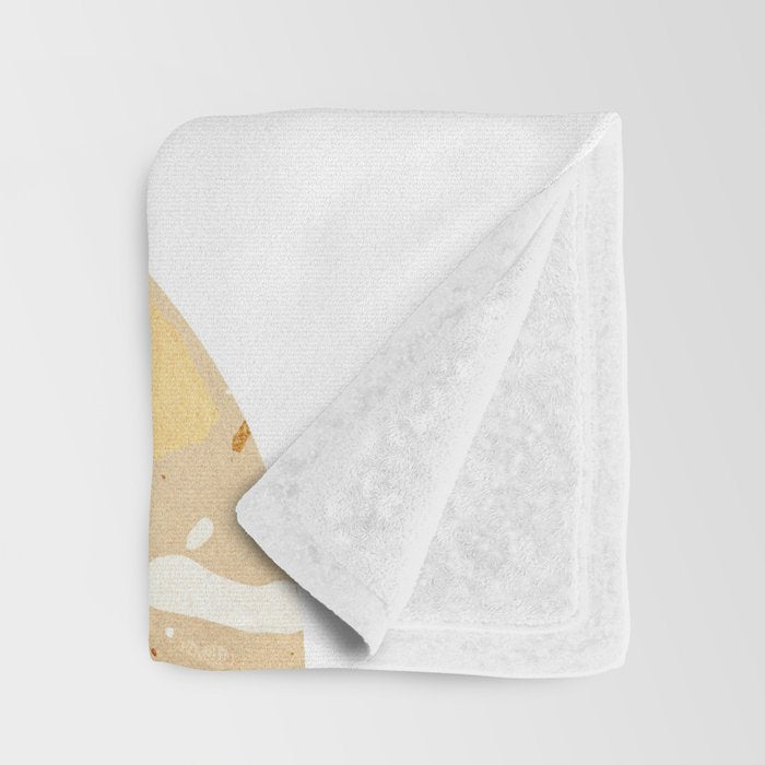 Terrazzo circle shapes Throw Blanket Gallery Image 3