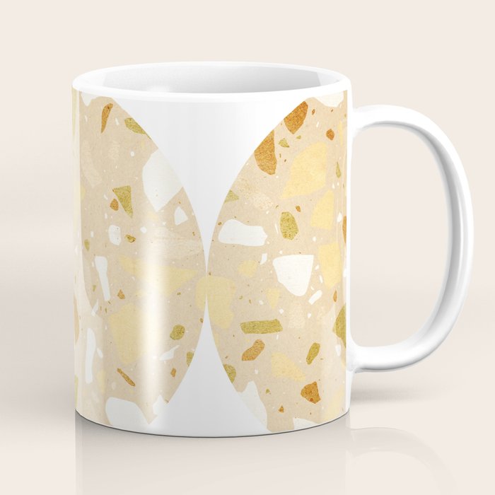 Terrazzo circle shapes Coffee Mug Gallery Image 1