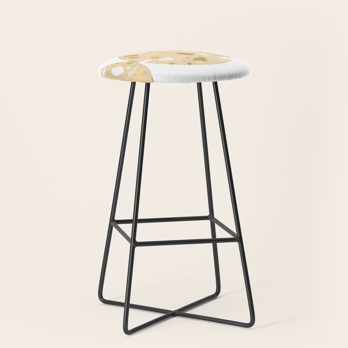 Terrazzo circle shapes Stool Gallery Image 1