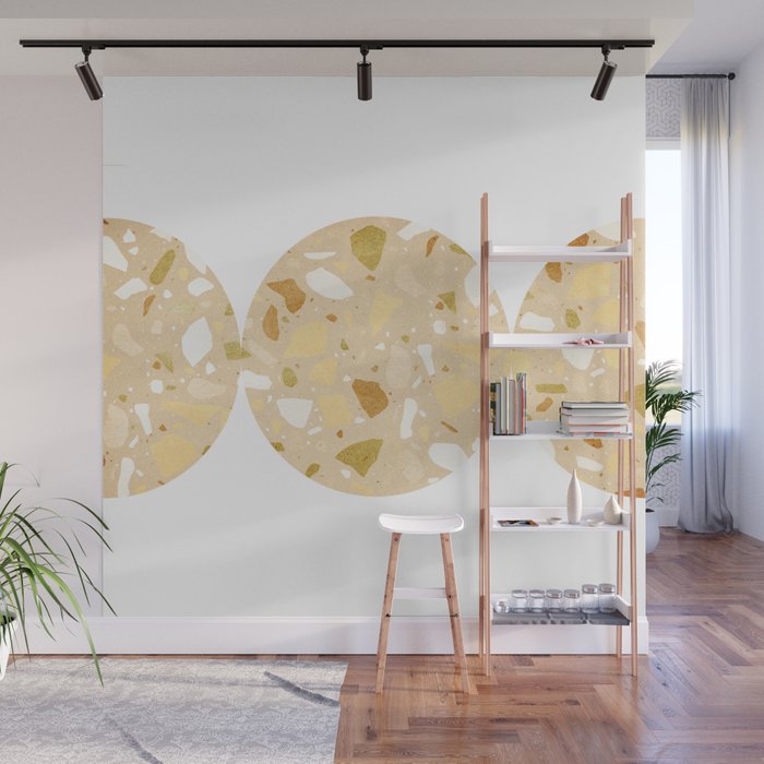 Terrazzo circle shapes Wall Mural Gallery Image 1