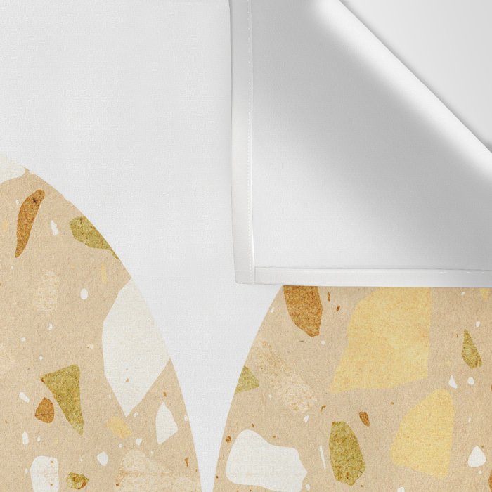 Terrazzo circle shapes Wall Tapestry Gallery Image 3