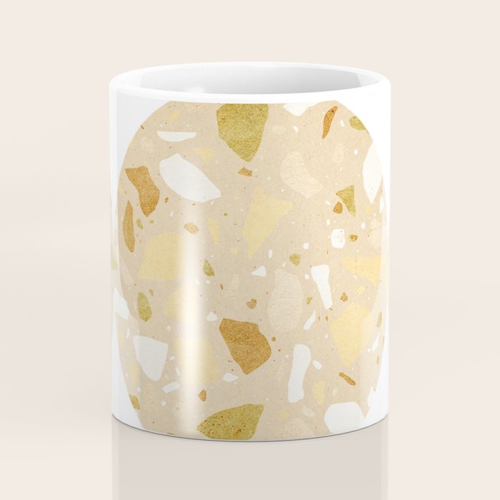 Terrazzo circle shapes Coffee Mug Gallery Image 4