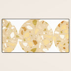 Terrazzo circle shapes Desk Mat Gallery Image 3