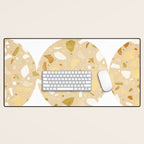 Terrazzo circle shapes Desk Mat Gallery Image 1