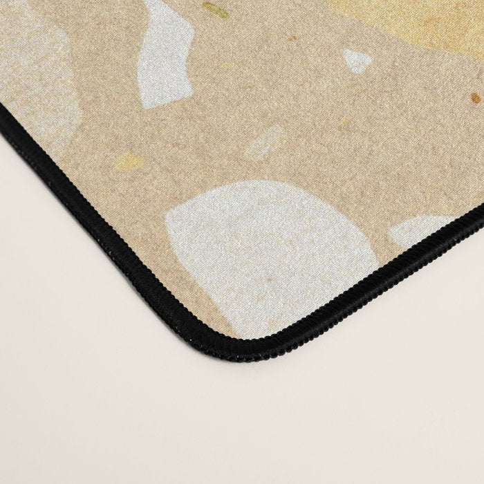 Terrazzo circle shapes Desk Mat Gallery Image 4