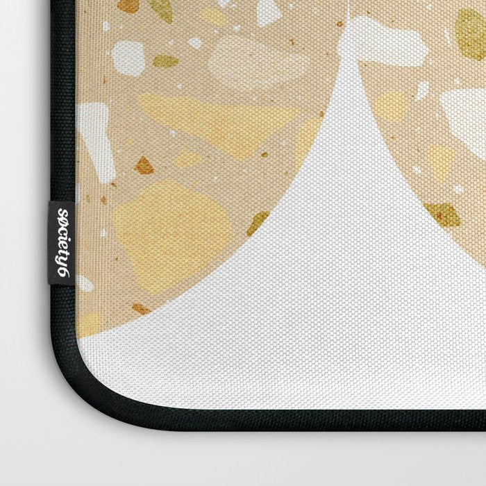Terrazzo circle shapes Laptop Sleeve Gallery Image 3