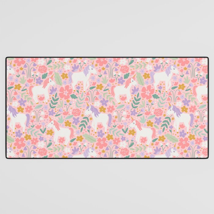 Unicorn Garden Desk Mat Gallery Image 3