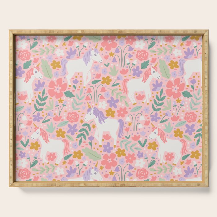 Unicorn Garden Serving Tray Gallery Image 1
