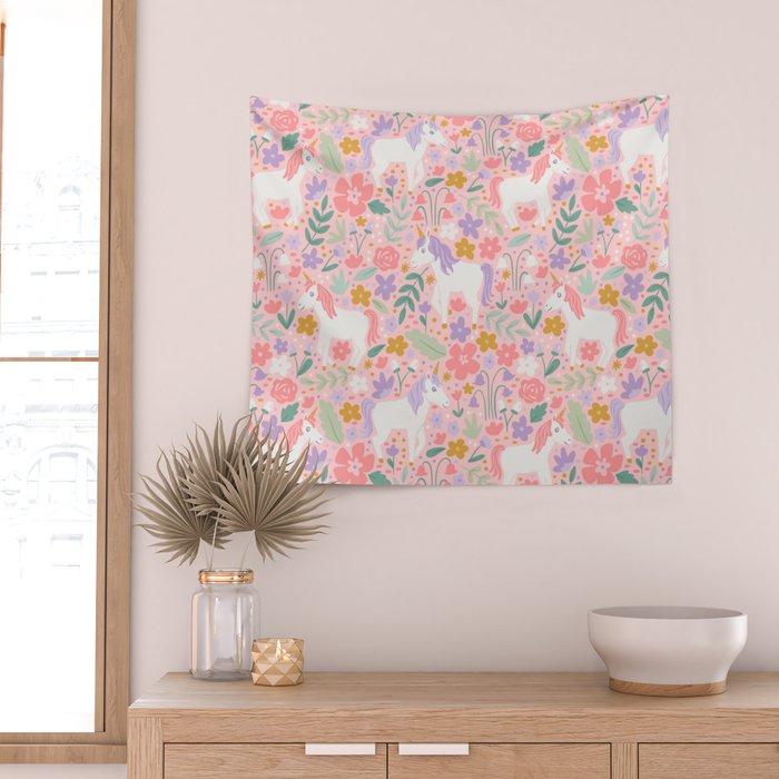 Unicorn Garden Wall Tapestry Gallery Image 2