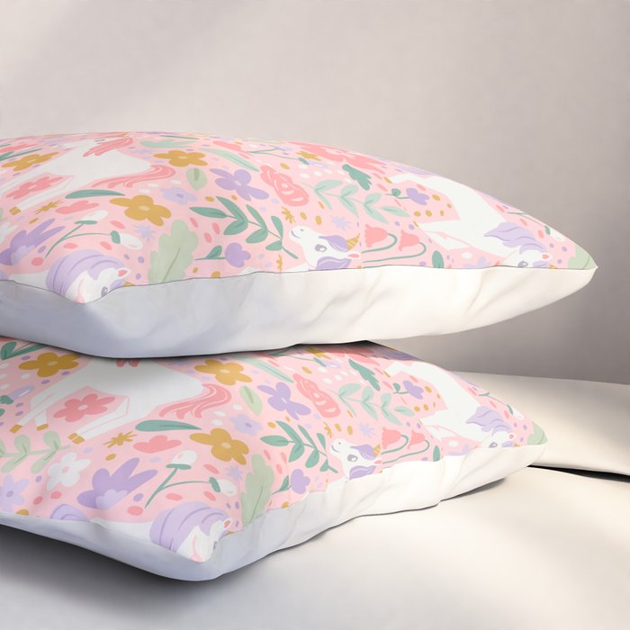 Unicorn Garden Pillow Sham Gallery Image 3