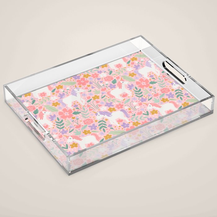 Unicorn Garden Acrylic Tray Gallery Image 1