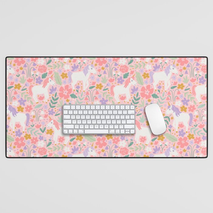 Unicorn Garden Desk Mat Gallery Image 1