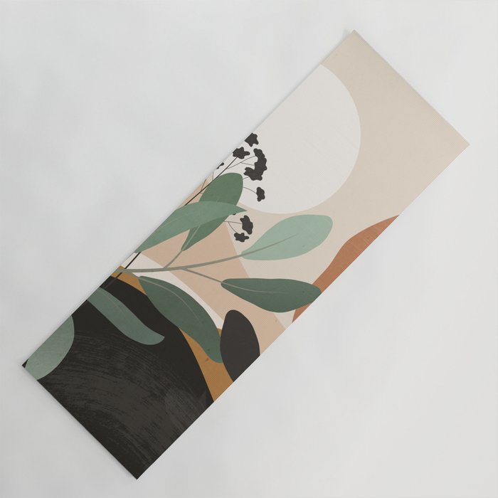 Abstract Art Tropical Leaves 52 Yoga Mat Gallery Image 1