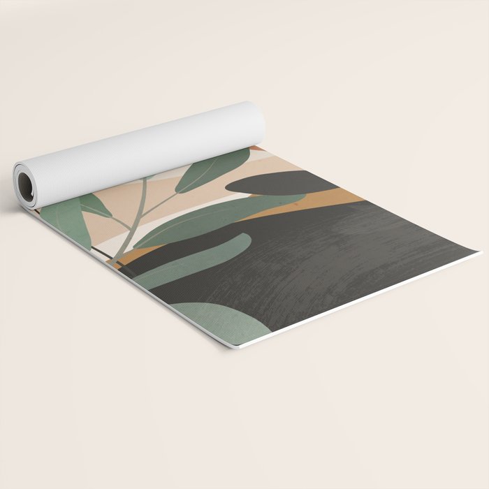 Abstract Art Tropical Leaves 52 Yoga Mat Gallery Image 2