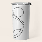 Cats line art 1 Travel Mug Gallery Image 2