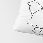 Cats line art 1 Pillow Sham Gallery Image 4