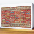 Shirvan Caucasian Antique Carpet Print Wall Mural Gallery Image 2