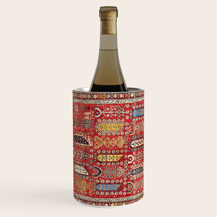 Shirvan Caucasian Antique Carpet Print Wine Chiller Gallery Image 2