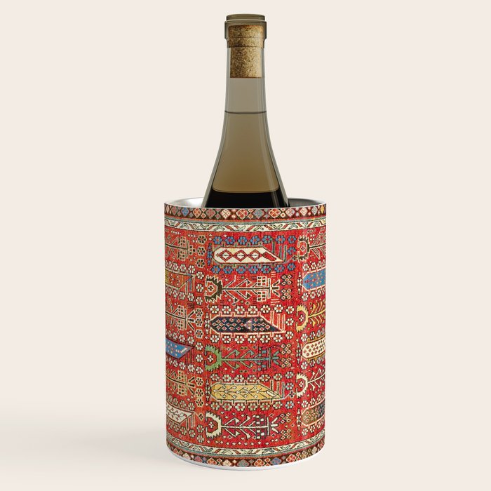 Shirvan Caucasian Antique Carpet Print Wine Chiller Gallery Image 3