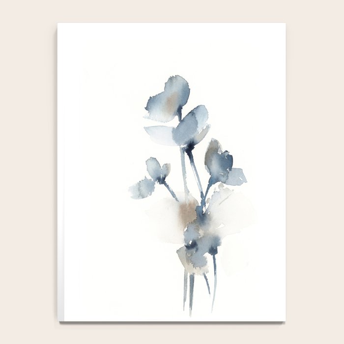 Blue grey florals Notebook Gallery Image 4