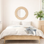 Blue grey florals Duvet Cover Gallery Image 3
