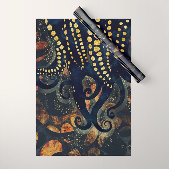 Metallic Ocean Wrapping Paper Gallery Image 1