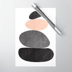 Peaceful, Zen, Balance, Geometric Art Wrapping Paper Gallery Image 1