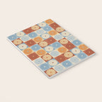 Retro Flowers Check Pattern XVIII Notebook Gallery Image 3