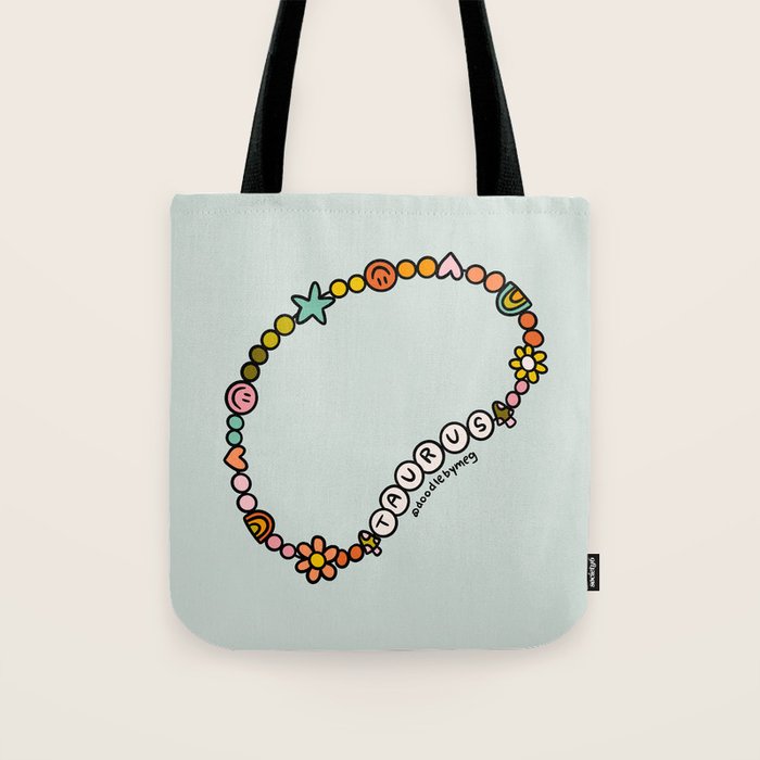 Taurus Friendship Bracelet Tote Bag Gallery Image 1