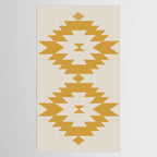 Southwestern Minimalism - Golden Yellow Neutral Beige Tablecloth Gallery Image 2