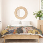Falnama (Book of omens)The Angel of Death slays Shaddad Islamic Antique Art  Duvet Cover Gallery Image 3