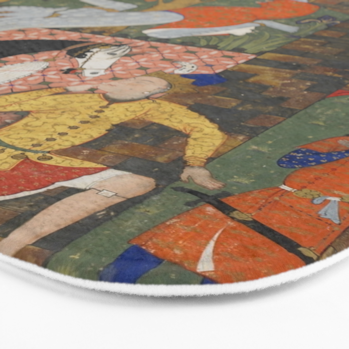 Falnama (Book of omens)The Angel of Death slays Shaddad Islamic Antique Art  Bath Mat Gallery Image 3