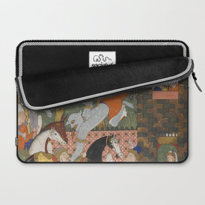 Falnama (Book of omens)The Angel of Death slays Shaddad Islamic Antique Art  Laptop Sleeve Gallery Image 2