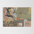 Falnama (Book of omens)The Angel of Death slays Shaddad Islamic Antique Art  Rug Gallery Image 2
