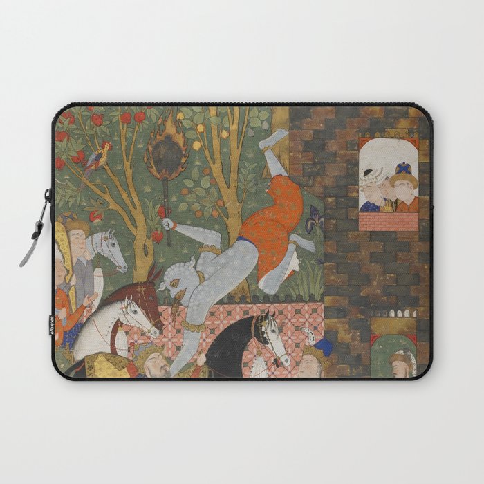 Falnama (Book of omens)The Angel of Death slays Shaddad Islamic Antique Art  Laptop Sleeve Gallery Image 1