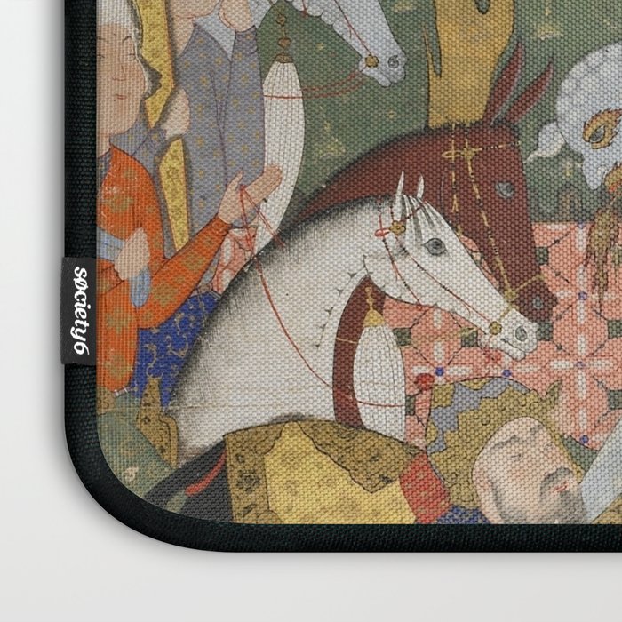 Falnama (Book of omens)The Angel of Death slays Shaddad Islamic Antique Art  Laptop Sleeve Gallery Image 3