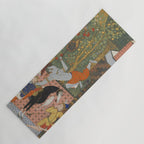 Falnama (Book of omens)The Angel of Death slays Shaddad Islamic Antique Art  Yoga Mat Gallery Image 1